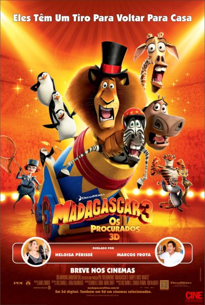 Madagascar 3: Europe's Most Wanted poster